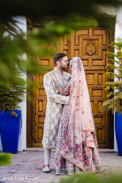 Romantic moment between the Indian couple Romantic moment between the Indian couple