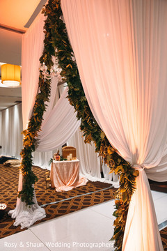 Draping details of the decoration Draping details of the decoration