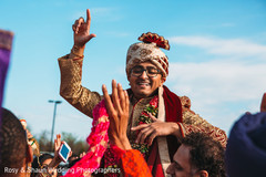 Raja being lifted by special guests Raja being lifted by special guests
