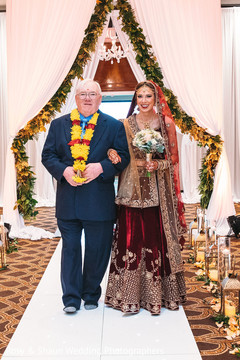 Indian bride walking down the aisle Indian bride walking down the aisle