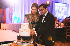 Indian wedding cake cutting scene Indian wedding cake cutting scene