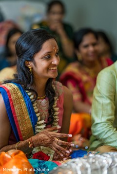 See this lovely Indian bride at her mehndi party. See this lovely Indian bride at her mehndi party.