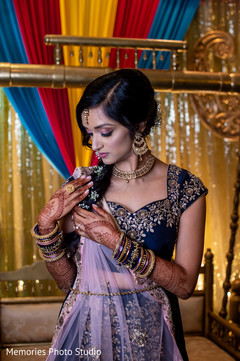 See this Enchanting Indian bride at her sangeet party. See this Enchanting Indian bride at her sangeet party.