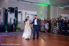 Indian couple marvelous reception entrance. Indian couple marvelous reception entrance.