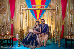 Stunning capture of Indain copuple at their sangeet stage. Stunning capture of Indain copuple at their sangeet stage.