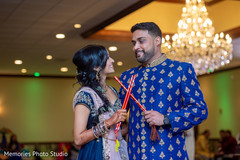 Indian couple with their dandiya sticks photo. Indian couple with their dandiya sticks photo.