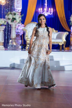 Lovely Indian bride reception dance capture. Lovely Indian bride reception dance capture.