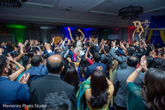 Indian wedding reception upbeat dance. Indian wedding reception upbeat dance.