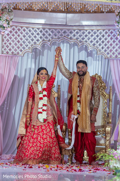 Just married Indian couple capture. Just married Indian couple capture.