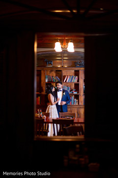 Lovely Indian couple at their wedding reception capture. Lovely Indian couple at their wedding reception capture.