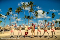 Indian groom and groomsmen outdoors photo. Indian groom and groomsmen outdoors photo.