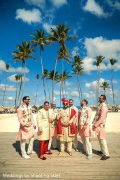See these charming Indian groomsmen with groom. See these charming Indian groomsmen with groom.