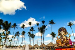 Incredible Indian wedding Ganesha decor. Incredible Indian wedding Ganesha decor.
