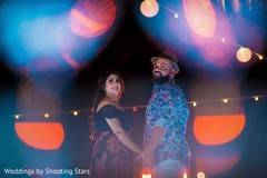 Indian bride and groom at their pre-wedding celebration. Indian bride and groom at their pre-wedding celebration.