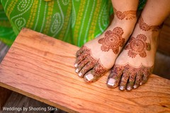 Elegant Indian bridal feet henna art. Elegant Indian bridal feet henna art.