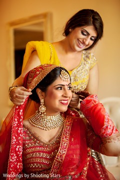 Indian bride getting ready for ceremony capture. Indian bride getting ready for ceremony capture.