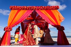 Incredible capture of Indian bride and groom at their wedding. Incredible capture of Indian bride and groom at their wedding.