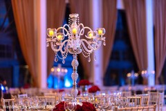 Elegant Indian wedding table chandelier. Elegant Indian wedding table chandelier.