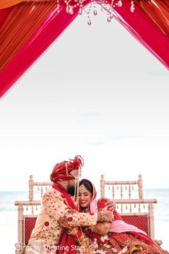 Lovely Indian couple at wedding ceremony capture. Lovely Indian couple at wedding ceremony capture.
