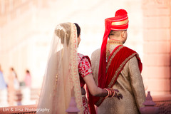Maharani surprising the groom. Maharani surprising the groom.
