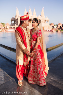 Indian couple at their wedding location photo session. Indian couple at their wedding location photo session.