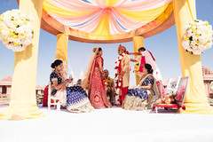 Maharani during the Jaimala Ceremony. Maharani during the Jaimala Ceremony.