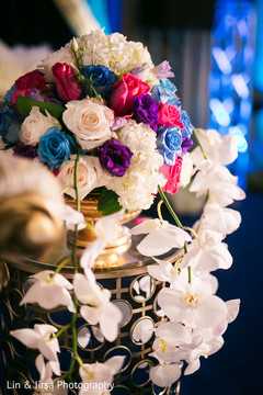 Stunning Indian wedding reception flowers decor. Stunning Indian wedding reception flowers decor.