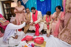 Indian groom with family Indian groom with family