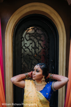 Stunning Indian bridal haldi look. Stunning Indian bridal haldi look.