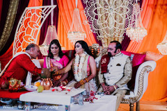 Indian bride during her pre-wedding rituals. Indian bride during her pre-wedding rituals.