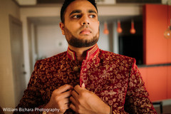 Closeup capture of Indian groom getting ready. Closeup capture of Indian groom getting ready.
