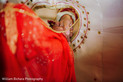 Maharani holding Rajah's hand through antarpats hole. Maharani holding Rajah's hand through antarpats hole.