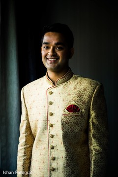 Cheerful Indian groom on his wedding ceremony outfit. Cheerful Indian groom on his wedding ceremony outfit.