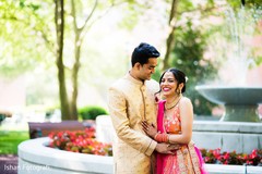 Heartwarming Indian bride and groom's first look. Heartwarming Indian bride and groom's first look.