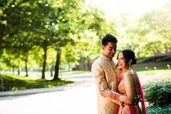 Heartwarming Indian bride and groom's first look. Heartwarming Indian bride and groom's first look.