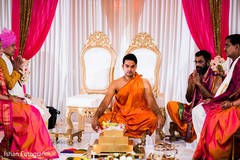 Indian groom at his wedding ceremony capture. Indian groom at his wedding ceremony capture.