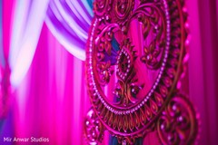 Closeup capture of sangeet curtain holder. Closeup capture of sangeet curtain holder.