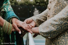 Sweet Indian bride and groom holding hands capture. Sweet Indian bride and groom holding hands capture.