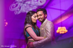 Indian couple's romantic capture at sangeet. Indian couple's romantic capture at sangeet.
