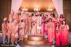Incredible Indian couple with bridesmaids and groomsmen photo. Incredible Indian couple with bridesmaids and groomsmen photo.