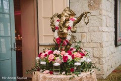 Graceful Indian wedding Ganesha Puja entrance decor. Graceful Indian wedding Ganesha Puja entrance decor.