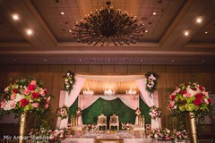 Incredible Indian wedding ceremony flowers and lights decor. Incredible Indian wedding ceremony flowers and lights decor.