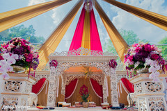 Stunning Indian wedding ceremony mandap decoration. Stunning Indian wedding ceremony mandap decoration.