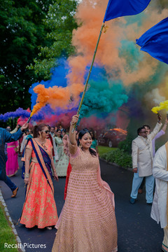 Colorful baraat procession capture. Colorful baraat procession capture.