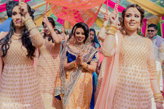 Maharani being escort by bridesmaids. Maharani being escort by bridesmaids.