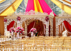 Marvelous Indian wedding ceremony setup. Marvelous Indian wedding ceremony setup.