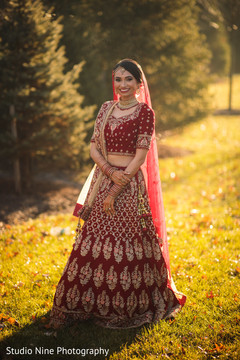 Lovely Indian bride posing outdoors. Lovely Indian bride posing outdoors.