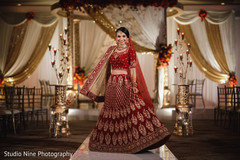 Indian bride glowing in her wedding attire. Indian bride glowing in her wedding attire.