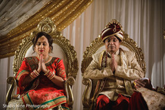 Indian parents at wedding ceremony capture. Indian parents at wedding ceremony capture.