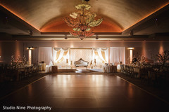 Magnificent Indian wedding reception stage setup. Magnificent Indian wedding reception stage setup.
